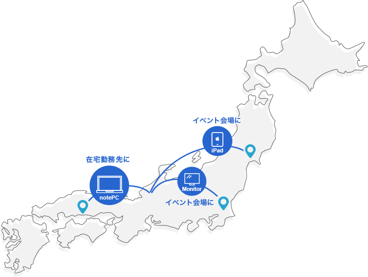 1オーダーで国内複数配送OK