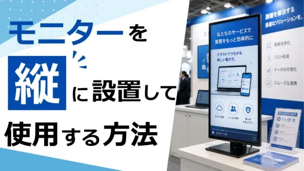 モニターを縦に設置して動画を縦に再生する方法